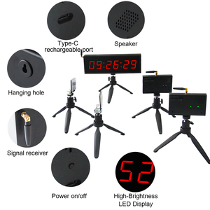 CHEETIE CP99 배터리 작동 <span class=keywords><strong>LED</strong></span> 레이싱 타이머 스톱워치 스프린트 레이스 달리기를위한 전자 무선 레이저 타이머 - Product Image 5