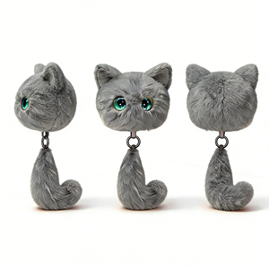 Giocattolo Educativo AI in Peluche Gatto Arancione con Pendente ChatGPT Assistente Vocale Intelligente Interattivo con Musica e Racconti per Bambini - Abilitato Wi-Fi - Product Image 3