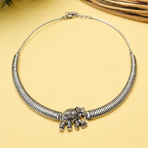 925 Sterling Silver Lightweight Designer Necklace Handmade Contemporary Silver Jewelry - Product Image 1