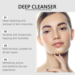 Etiqueta privada Logo Cuidado DE LA PIEL Manzanilla orgánica natural <span class=keywords><strong>Amino</strong></span>ácido Calmante Piel Limpieza profunda Hidratante Limpiador facial - Product Image 3
