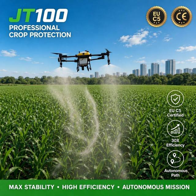 Smart Agriculture Drone Vineyard Spraying EU C5 Compliance Professional Crop Protection Mission Industrial Scale Tech Support