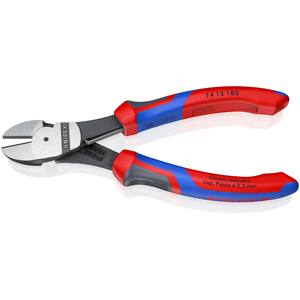KNIPEX 74 12 180 Coupe-fil diagonale robuste avec poignées confortables noir 180 mm - Product Image 2