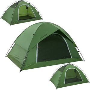 Carpa de Camping Automática Bestnature para 3-4 Personas, Doble Capa, Verde, para Exteriores, Cuatro Estaciones, Impermeable 1000mm - Product Image 1