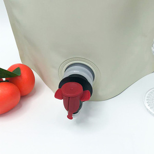 Food Grade Milk White Packaging Aluminum <b>Bag</b> Heat <b>Seal</b> Leak Proof <b>Bag</b> Stand Up Pouch With Valve For Fruit Wine Beverage - Product Image 2