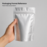 Sacs en aluminium argenté personnalisés avec logo, antistatiques, à fermeture éclair, épais, thermoscellables, pour aliments pour bébés et salades