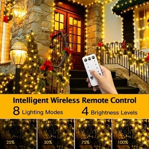 Guirlandes lumineuses intelligentes pour Noël, imperméables, pour l'extérieur, décorations de Noël - Product Image 4