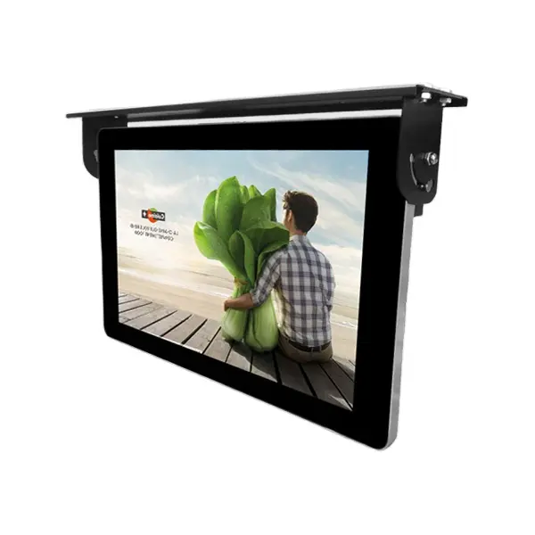 Bus video player 19 인치 무선 led 선반 잘 고정 된 안드로이드 TFT LCD monitor ad player