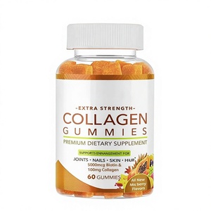 Gomitas de Colágeno Extra Fuertes con Biotina para la Comodidad de las Articulaciones, Hidratación de la Piel, Dureza de las Uñas, Densidad del Cabello <span class=keywords><strong>y</strong></span> Tejido Conectivo - Product Image 1