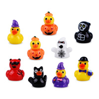 Mini Patitos de Resina Navideños en 3D, Lote de Pequeñas Cuentas de Pato, Miniaturas para Casa de Muñecas, Adornos Pequeños de Invierno