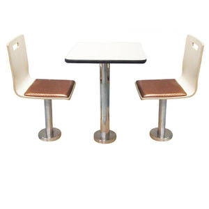 Juego de Mesa y Sillas Personalizadas de Fábrica OEM, Diseño Ergonómico Fácil de Limpiar para Uso en Restaurantes de Comida Rápida como KFC y McDonald's - Product Image 5
