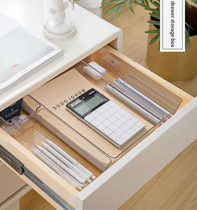 Plateaux de rangement pour réfrigérateur, organiseur de tiroir de réfrigérateur, support de rangement transparent en plastique pour garde-manger, accessoires de cuisine - Product Image 6