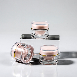 Envase Cosmético de Lujo Rosa, Bajo MOQ, Suministro de Fábrica, Tarro de 5g 15g 20g para Bálsamo Labial y Crema, Acrílico - Product Image 1