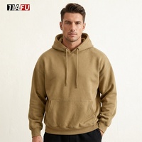 Sudadera con Capucha de Algodón Grueso de 300 g/m² para Hombre, Sudadera Corta Extra Grande de Primera Calidad para Hombre, Fabricantes de Ropa, Personalización al por Mayor