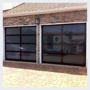 Section <span class=keywords><strong>de</strong></span> <span class=keywords><strong>porte</strong></span> <span class=keywords><strong>de</strong></span> <span class=keywords><strong>garage</strong></span> automatique étanche en alliage d'aluminium et acier avec <span class=keywords><strong>poignée</strong></span> à ressort en verre métallique fini pour usage domestique - Product Image 4