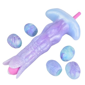 YOCY Manufacturer Wholesale Silicone Ovipositor <b>Dildo</b> With Eggs Stick Manual Push Laying Eggs Ovipositor <b>Dildo</b> Anal Sex Toys - Product Image 1