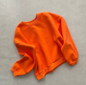 Venta al por mayor sudaderas personalizadas para mujeres Sudadera corta de lana de gran tamaño niñas Streetwear pulóveres hombro caído mujeres - Product Image 6