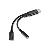 Adaptateur audio USB C vers Type-C 3.5mm Câble OTG PD 10W Charge rapide Neuf pour ordinateur portable Téléphone portable Tablette PC