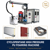 Machine à mousse de polyuréthane haute pression au cyclopentane, ligne complète de panneaux isolants avec station de pré-mélange automatique, anti-explosion