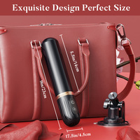 Kabelloser Ferngesteuerter 10-Frequenz Teleskop-Vibrator mit Heizfunktion, Wasserdicht, Rotierende Perlen, Dildo für Weibliche Masturbation und Massage