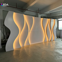 Nouveautés LEDA : Support d'arche lumineux en acrylique blanc pour toile de fond de scène de mariage de luxe, accessoires pour événements et fêtes de mariage