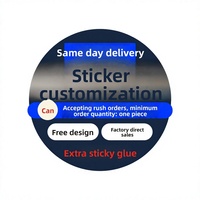 Etiquetas Adhesivas de PVC Personalizadas - Transferencia de Logotipos Publicitarios Pequeños - Códigos de Barras Impresos Personalizados - Impresión CMYK - Asistencia de Diseño Gratuita