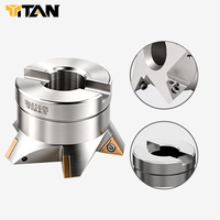 CNC TCWR60 °   Tête de fraise à queue d'aronde à rainure en V, compatible avec les plaquettes en carbure TCMT
