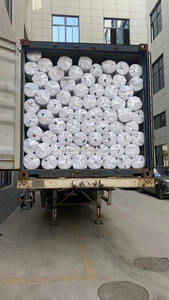 ผ้าโพลีเอสเตอร์ผ้าขนแกะไมโครไฟเบอร์สีขาวสิ่งทอใช้ในบ้านโรงงานจีน - Product Image 6