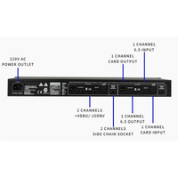 Compresseur audio professionnel 266XL 266XS, filtre anti-bruit, double canal, montage en rack, processeur de son dynamique pour scène, studio, karaoké
