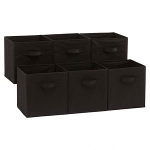 High Quality Foldable Non Woven Storage Cube Bin Home Decorative Storage <b>Box</b> for Home Organizer <b>File</b> Storage - Product Image 4