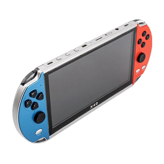 7.0 Inch Large Hd Screen Classic Video Game X40 Portable Game Players with Remote Control Digital Toy Christmas Gift