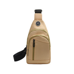 Wholesale Custom logo Waterproof Single <b>Shoulder</b> <b>Bag</b> Nylon Utility Bottle Holder Portable Crossbody Chest <b>Bag</b> for <b>Men</b> - Product Image 1