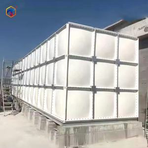 Tanques Reservatório de Água de Fibra de Vidro Quadrados de Plástico Branco com Preço de Fábrica Resistente a UV Frp 1000 Litros - Product Image 1