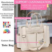 Sacs fourre-tout en toile de coton pour femmes, directement de l'usine, 2026, pour ordinateur portable, livres, travail, voyage, infirmière, université, cadeau