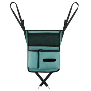 Soporte para bolso de mano, tejido fácil de instalar, azul, talla única, organizador trasero para asiento de coche