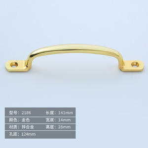 Modern Furniture Zinc Alloy U-Shaped Handle <b>Knob</b> <b>for</b> <b>Dresser</b> Drawer Cabinets Kitchen Bathroom Living Room Hotel Outdoor Drilling - Product Image 6