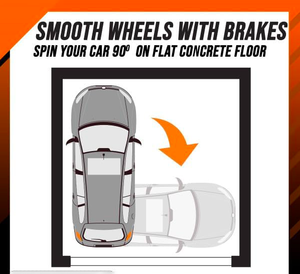 Juego de 4 Ruedas para Coche de 16x12'', Patines Antideslizantes para Neumáticos con Capacidad de 6000 lb, Tipo V, para Coche, Camión, Remolque, Motocicleta - Product Image 5