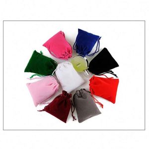 Wholesale Recyclable Suede Pouch Velvet Drawstring Jewelry Bag Custom Printed Watches Necklaces Gemstones Glasses <b>Rings</b> Earrings - Product Image 4
