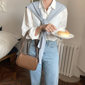 Nouveau sac à bandoulière de style coréen rétro pour femmes, sac à main simple et uni, sacs à main de luxe, sacs à bandoulière - Product Image 4