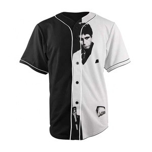เสื้อเบสบอล OEM ขายส่ง PIHA SPORTS PS-RG-9 แบบเปล่าสำหรับทีมชาย ออกแบบโลโก้ได้เอง ผลิตจากโพลีเอสเตอร์ ออกแบบเองได้ คอวี - Product Image 4
