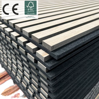 ONSUN Décoration murale intérieure moderne insonorisée ONSUN Akupanel Panneau acoustique à lattes Bois Akustik Panneaux muraux extérieurs/extérieurs