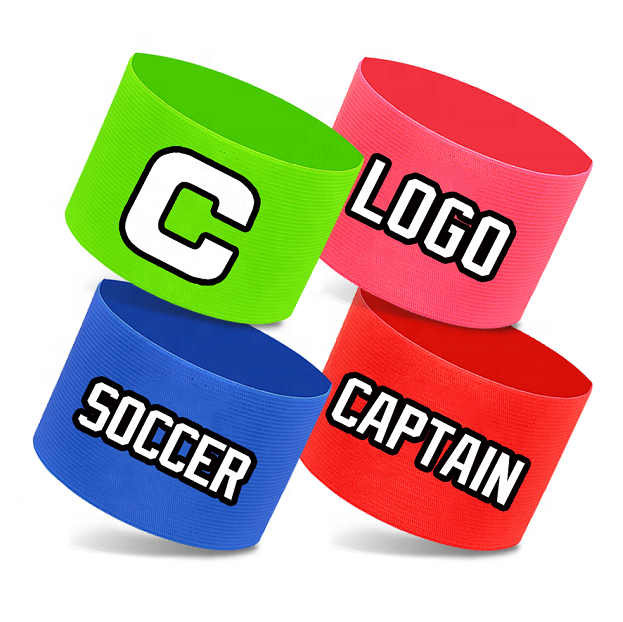 Lot De 5 Brassards De Capitaine Football RUIJIE – élastiques, Scratch, Multicolores (bleu, Noir, Vert, Orange, Rouge), 33x7 Cm, Adulte/enfant