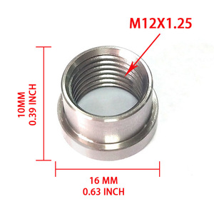 น็อตกลมเกลียวในสแตนเลส Jiax M12X1.25 สำหรับซ่อมและเปลี่ยนท่อไอเสียรถจักรยานยนต์ - Product Image 4
