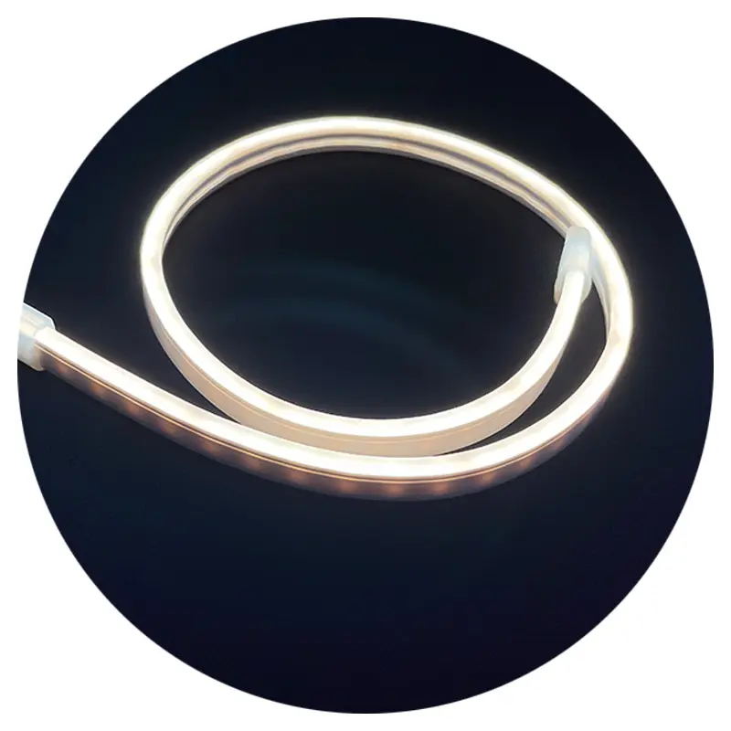 4mm DC24V 120leds/m 10w hangat putih alami putih murni putih led neon fleksibel tali lampu strip fleksibel