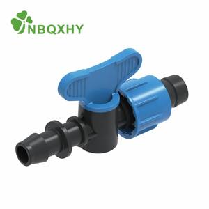 Kit de <span class=keywords><strong>mini</strong></span>-vanne à poignée papillon avec raccords cannelés, à bride et à écrou de blocage pour le contrôle de l'eau des tuyaux PE et des rubans d'irrigation goutte-à-goutte - Product Image 3