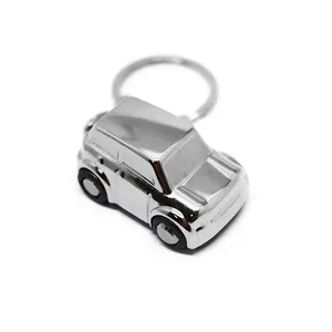 Benutzer definiertes Logo Werbe Zink legierung Metall Schlüssel anhänger 3D Auto Brief Weiche Emaille Benutzer definierte Schlüssel bund mit freiem Design