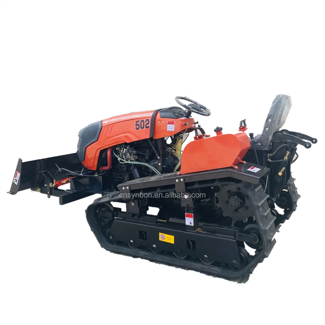 Multifunctionele Mountain Land Voor Landbouw Machine Mini Crawler Tractor Voor Verkoop