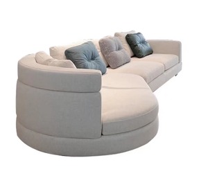 Juego de sofá de cuero de lujo moderno, cubierta extraíble de tres plazas, diferentes tamaños, combinaciones para el hogar, muebles de sala de estar diferentes - Product Image 3