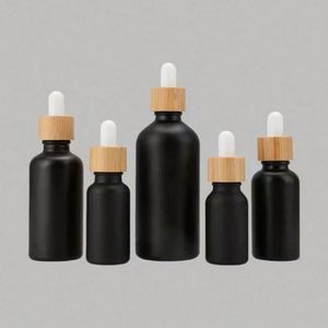 Oferta Especial: Envases de Vidrio Mate Negro de 5ml/10ml/15ml/20ml/30ml/50ml/100ml para Suero Líquido, Crema para el Cuidado de la Piel y Aceites Esenciales, con Impresión Serigrafiada - Product Image 3
