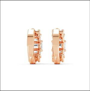 Luxury Women Lab Grown <b>Diamond</b> <b>Earring</b> Featuring Radiant Shine Rhodium Plated Finish Trendy Design Perfect for Stylish Everyday - Product Image 6