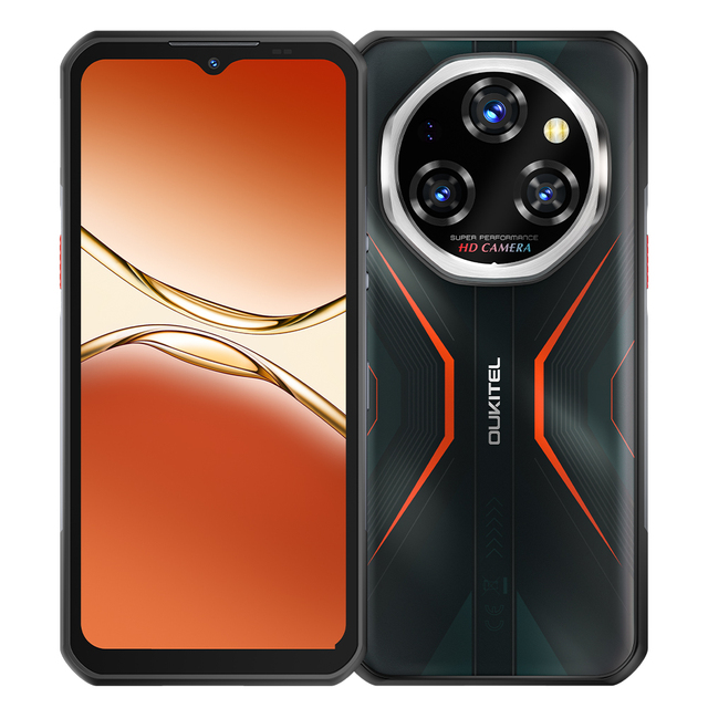 Oukitel WP55 6.6" FHD+ 12GB+256GB 5G Rugged Cell Phone 11000mAh 33W Charge 32MP+108MP Camera Dual SIM Rugged Smartphone With NFC